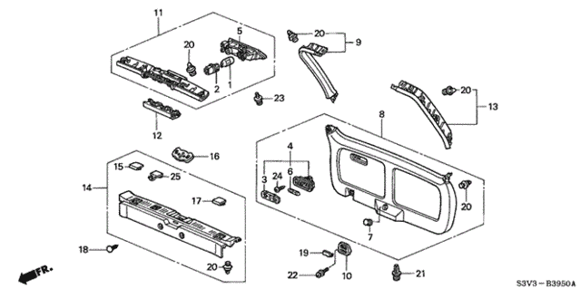 Tailgate Lining for 2003 Acura MDX #0