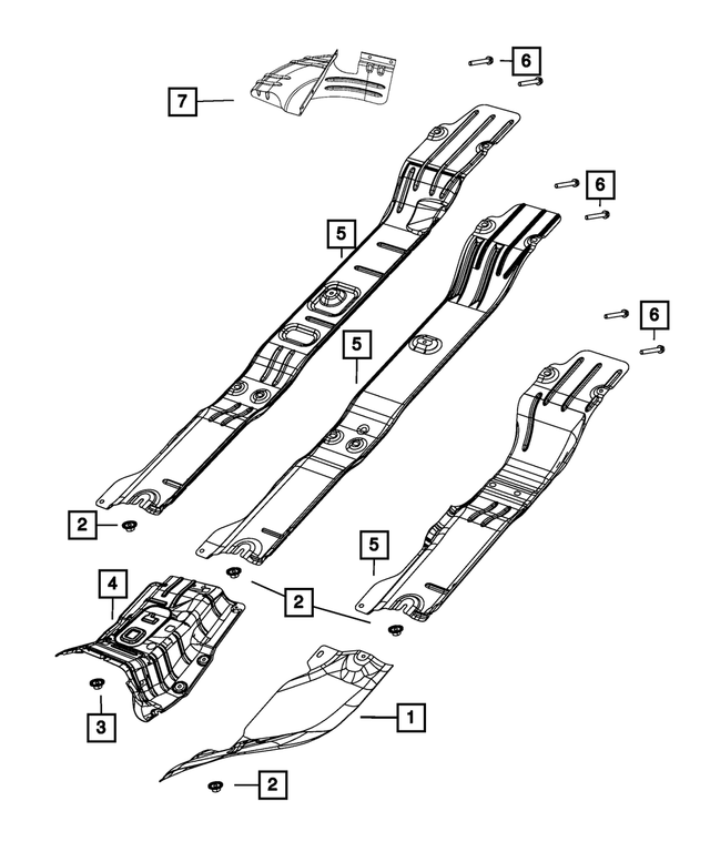 6505190AA - Exhaust: Hex Nut And Washer, Mounting for Mopar Image