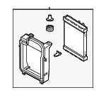 17117586544 - Cooling System: Auxiliary Radiator for BMW Image