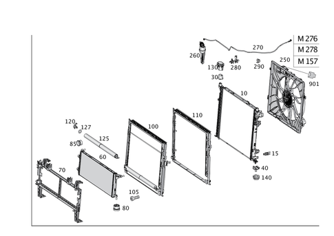 Cooler, Mount and Cover for 2018 Mercedes-Benz GLS450 #0