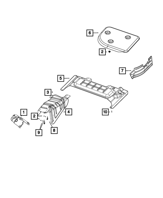 68261800AA - Exhaust: Heat Shield for Mopar Image