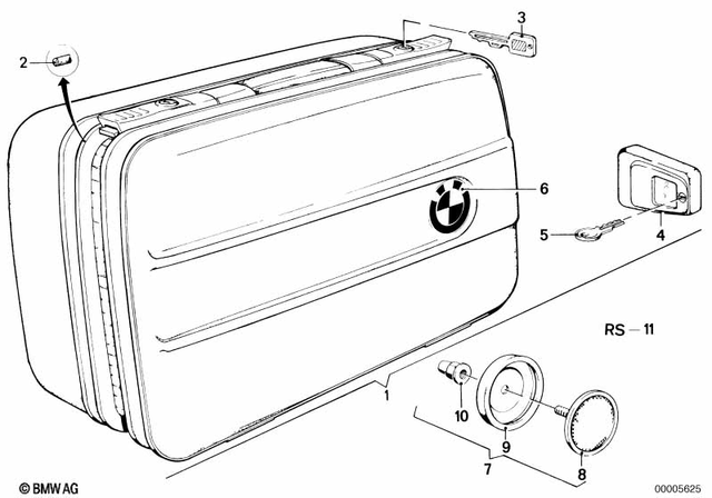 46542300057 - Frame and Mounting Parts: Motocase Left -  for BMW-Motorrad Image