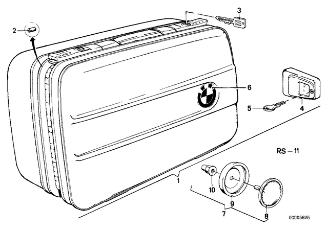 46542300057 - Frame and Mounting Parts: Motocase Left -  for BMW-Motorrad Image