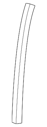 K34A50F10 - Body: Quarter Panel Reveal Molding for Kia: Rio Image