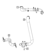 68283409AD - Cooling: Radiator Inlet Hose for Mopar Image