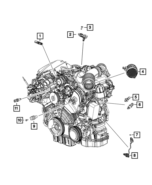68153918AA - Electrical: Intake Manifold Tmap Sensor for Mopar Image