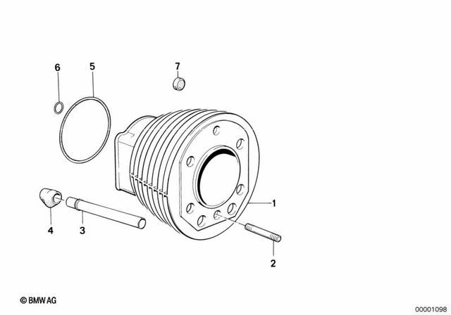 7129908174 - Engine: Stud Bolt - M10X50-8.8-phr for BMW-Motorrad Image