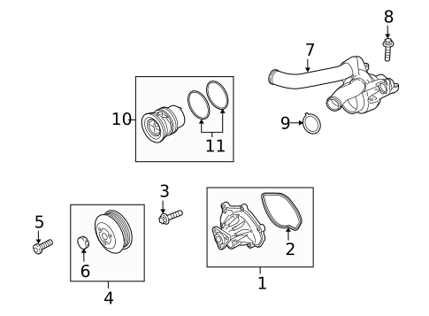 Water Pump for 2012 Porsche Panamera #0