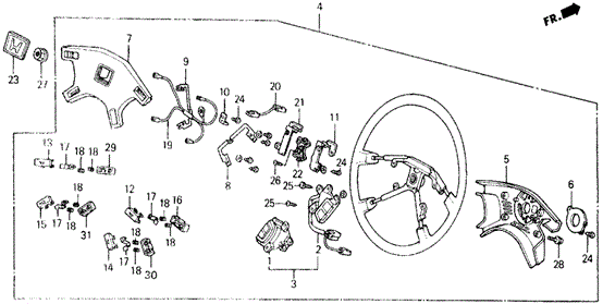 Steering Wheel for 1988 Honda Accord #0