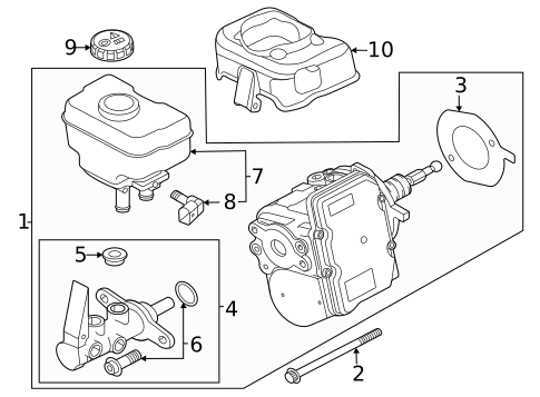 Master Cylinder - Components On Dash Panel for 2023 Audi Q5 Sportback #0