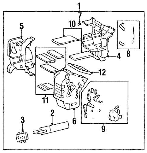 Heater Components for 1995 Kia Sephia #0