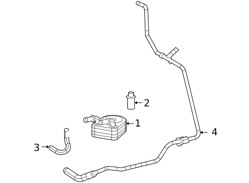 Oil Cooler for 2009 Volkswagen Routan #0