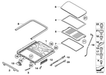 54137028569 - Sliding Roof / Folding Top: Sliding Roof Frame for BMW Image