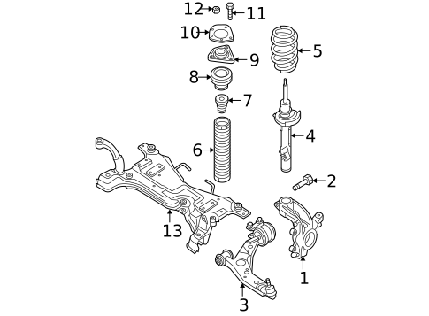 Suspension Components for 2005 Mazda 3 #0