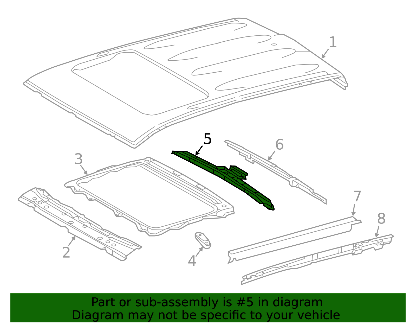 Roof Bow 63106-04010 | Toyota Parts Express
