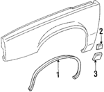 25524984 - Body: Molding for Buick: Electra, LeSabre Image