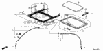 70057SNAA00 - Interior/Bumper: CLIP, SUNROOF DRAIN TUBE for Honda Image