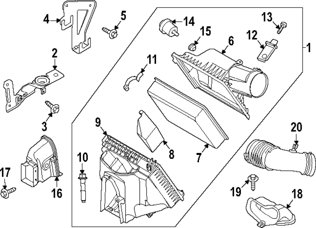 LC3Z9A612C - Engine: Lower Housing for Ford: F-250 Super Duty, F-350 Super Duty, F-450 Super Duty Image