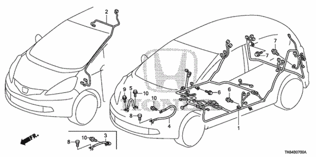 Wire Harness (1) for 2012 Honda Fit #0
