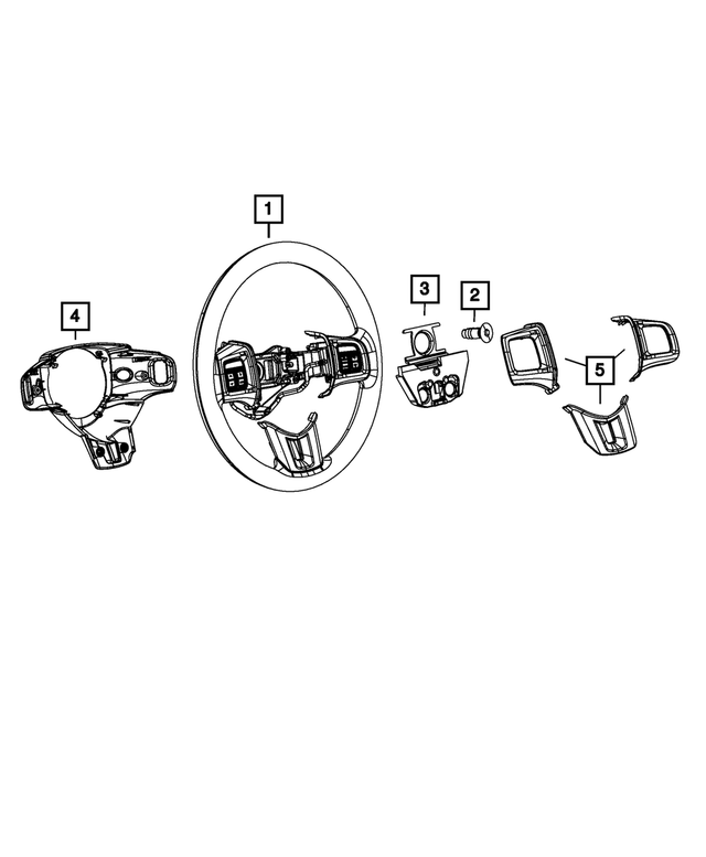 1UF761X9AA - Steering: Steering Wheel for Mopar Image image
