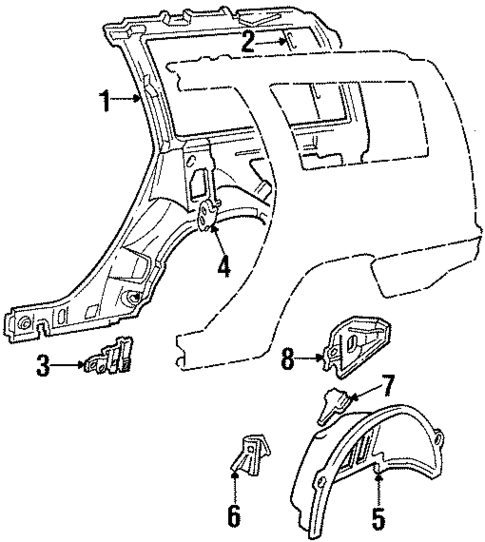 Inner Structure for 1995 Volvo 850 #1