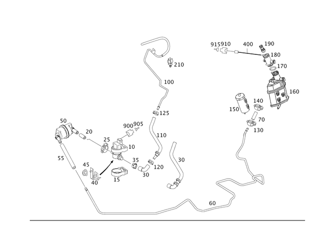 4701593 - Fuel System: Purge Valve for Mercedes-Benz Image image