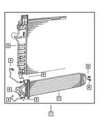 82205678 - Mopar Accessories - Component Parts: Transmission Oil Cooler Package for Mopar Image