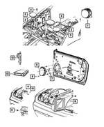 68025300AA - Electrical: Sub Woofer Speaker for Mopar Image