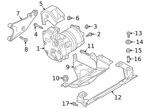 Condenser, Compressor & Lines for 2022 Audi e-tron S #1
