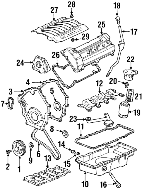Engine Parts for 2003 Oldsmobile Aurora #0