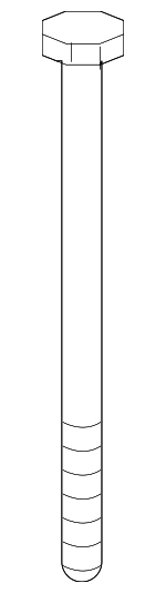 33326760344 - Suspension: Suspension Cross-member Bolt for BMW: 525i, 525xi, 528i, 528i xDrive, 528xi, 530i, 530xi, 535i, 535i xDrive, 535xi, 545i, 550i, 645Ci, 650i, 745i, 745Li, 750i, 750Li, 760i, 760Li, Alpina B7, M5, M6, X5, Z8 Image