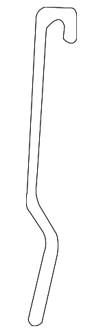 22574374 - Body: Handle, Outside Rod for Chevrolet: Cavalier | Pontiac: Sunfire Image