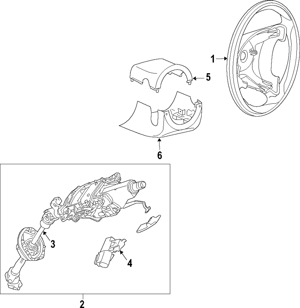 Steering Wheel - Porsche (9Y0-419-091-BH-OH7)