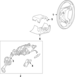 9Y0419091SSOU6 - Steering: Steering Wheel for Porsche: Cayenne Image