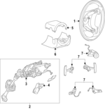 PAB419501B - Steering: Steering Column for Porsche Image