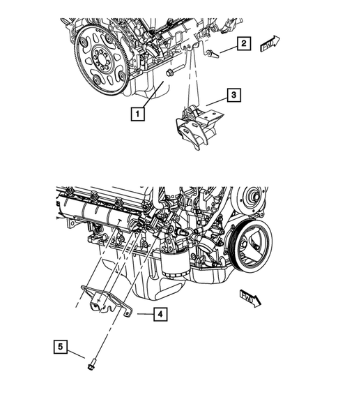 Engine Mounting for 2008 Chrysler Aspen #2