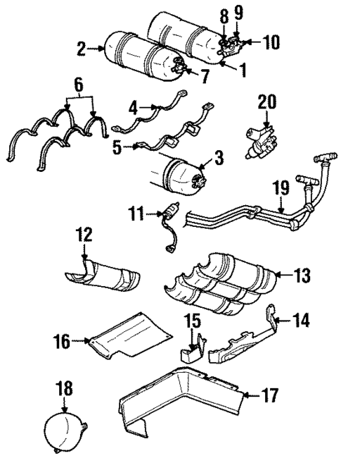 Fuel System Components for 1996 Chrysler Town & Country #0