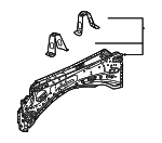 537100C010 - Body: Apron Assembly for Toyota Image