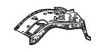 537030C010 - Body: Apron Rear Panel for Toyota Image