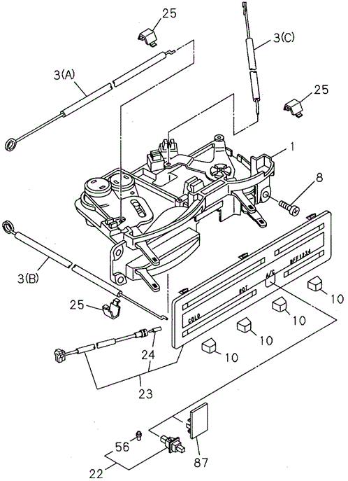 Heater Control for 1997 Honda Passport #0