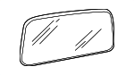 MR574587 - Body: Mirror Glass for Mitsubishi Image