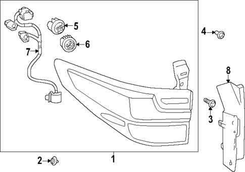 Combination Tail Lamps for 2025 Lexus TX500h #0