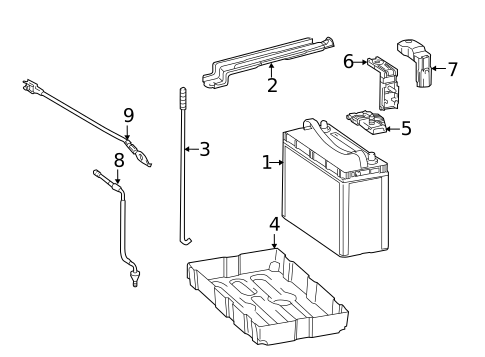 Battery for 2016 Lexus CT200h #1