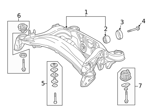 Suspension Mounting for 2002 Mercedes-Benz CLK430 #0