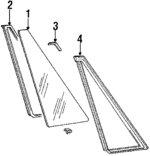 65046GA111 - Body: Channel for Subaru: DL, GL, GL-10, Loyale, RX Image