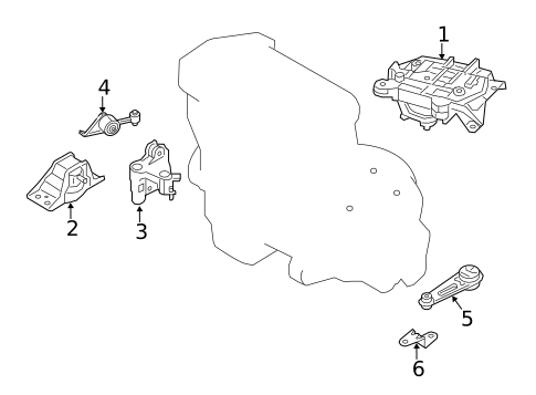 Engine & Trans Mounting for 2017 Chevrolet City Express #0