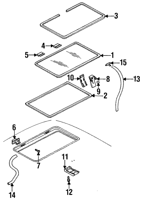 Sunroof for 1994 Pontiac Trans Sport #0