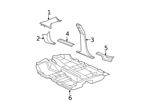Interior Trim - Pillars for 2010 Dodge Avenger #0