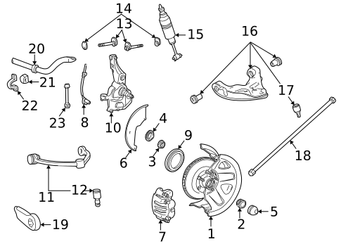 Front Brakes for 1999 Ford Explorer #1