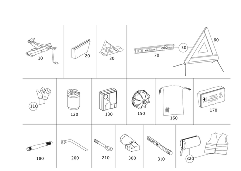 Tools and Accessories for 2017 Mercedes-Benz SL450 #0